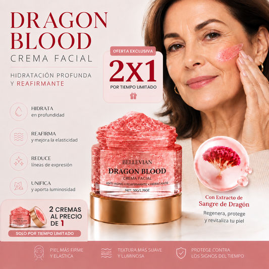 Dragon Blood Face Cream | Reafirma, Hidrata y Revitaliza | Bellevian