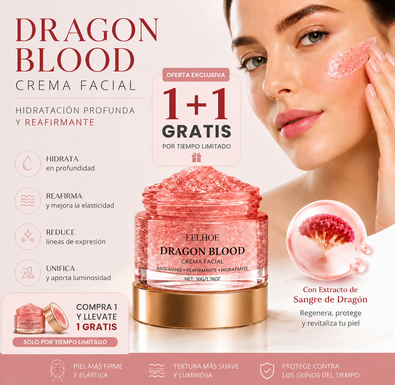 Dragon Blood Face Cream | Reafirma, Hidrata y Revitaliza | Bellevian