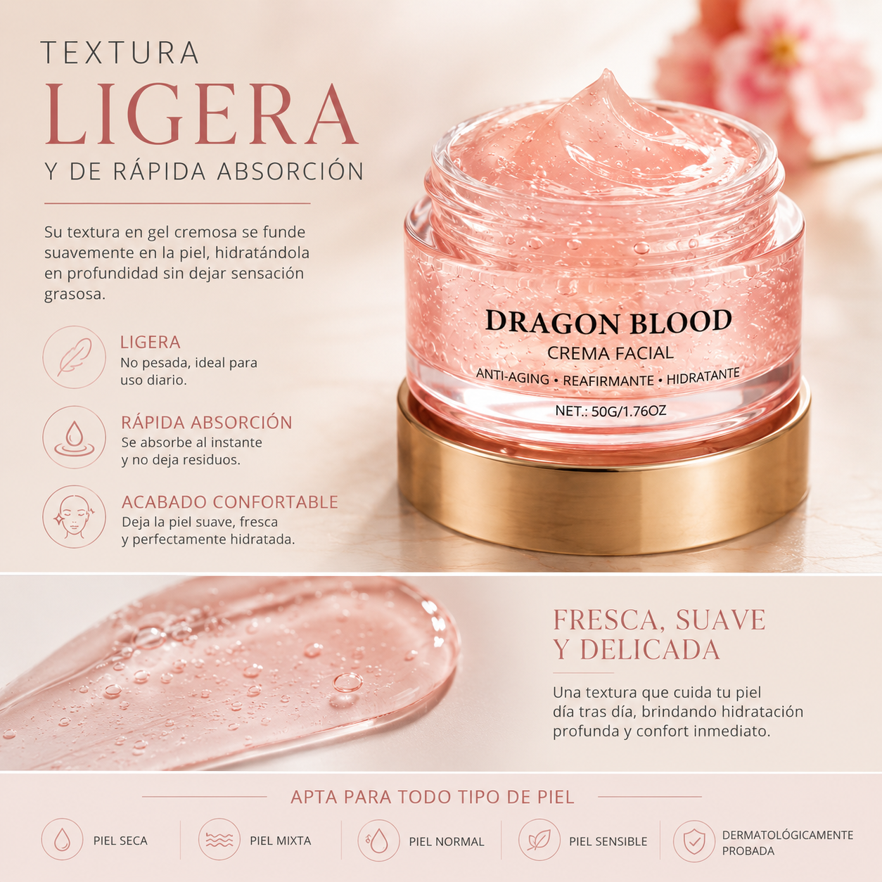 Dragon Blood Face Cream | Reafirma, Hidrata y Revitaliza | Bellevian